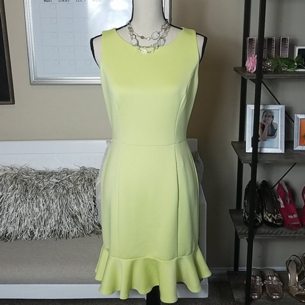 Cremieux Mellow Yellow Trumpet Skirt Dress (s)4